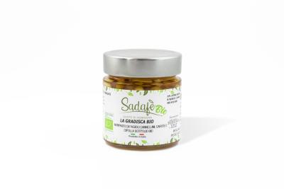 Antipasto di fagioli cannellini, carote e cipolla bio